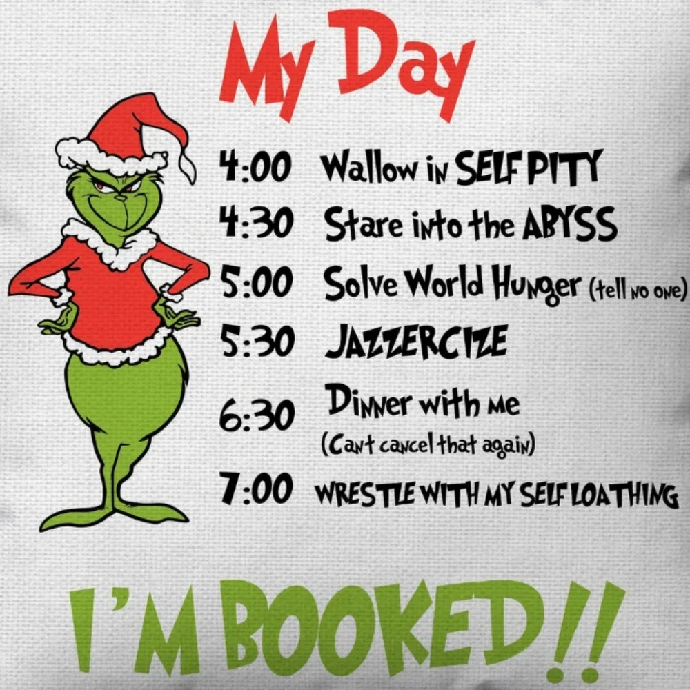 Set of 2 Grinch Throw Pillow Covers